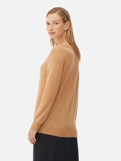 Pullover Und Cardigans|Primark „The Edit“ Strickpullover Mit V-Ausschnitt Braun