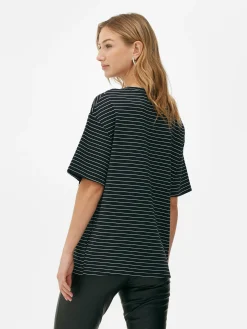 Tops Und T-Shirts|Primark „The Edit“ T-Shirt Im Oversized-Look Marineblau
