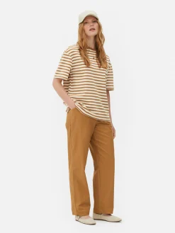 Tops Und T-Shirts|Primark „The Edit“ T-Shirt Im Oversized-Look Senffarben