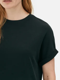 Kleider|Primark „The Edit“ T-Shirt-Midikleid Schwarz