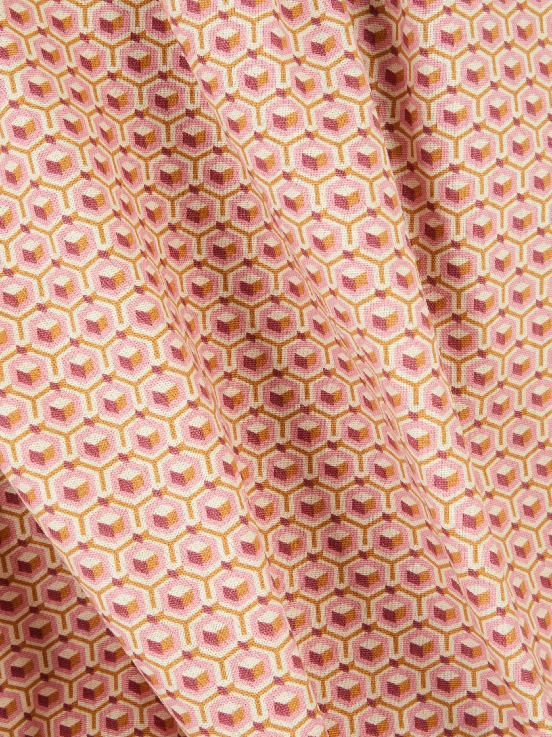 Geschirr|Primark Tischdecke Mit Geometrischem Muster Rosa