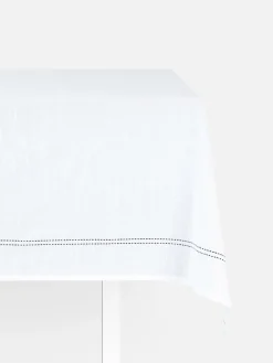 Geschirr|Primark Tischdecke Mit Ziernaht Weiß