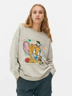 Hoodies Und Sweatshirts|Primark „Tom Und Jerry“ Kombi-Sweatshirt Beige