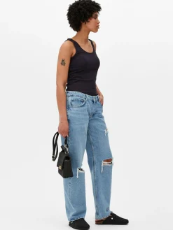 Tops Und T-Shirts|Primark Top Aus Stretch Mit Trägern Marineblau