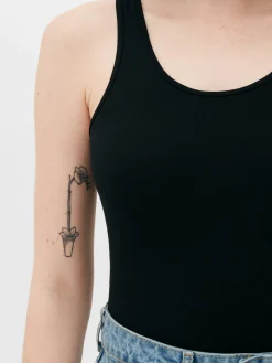Tops Und T-Shirts|Primark Top Aus Stretch Mit Trägern Schwarz