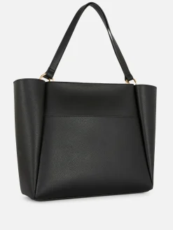 Taschen Und Portemonnaies|Primark Tragetasche Aus Kunstleder Schwarz