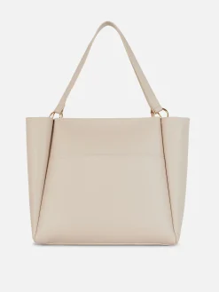 Taschen Und Portemonnaies|Primark Tragetasche Aus Kunstleder Sandfarben