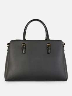 Taschen Und Portemonnaies|Primark Tragetasche Aus Kunstleder Mit Herausnehmbarem Beutel Schwarz