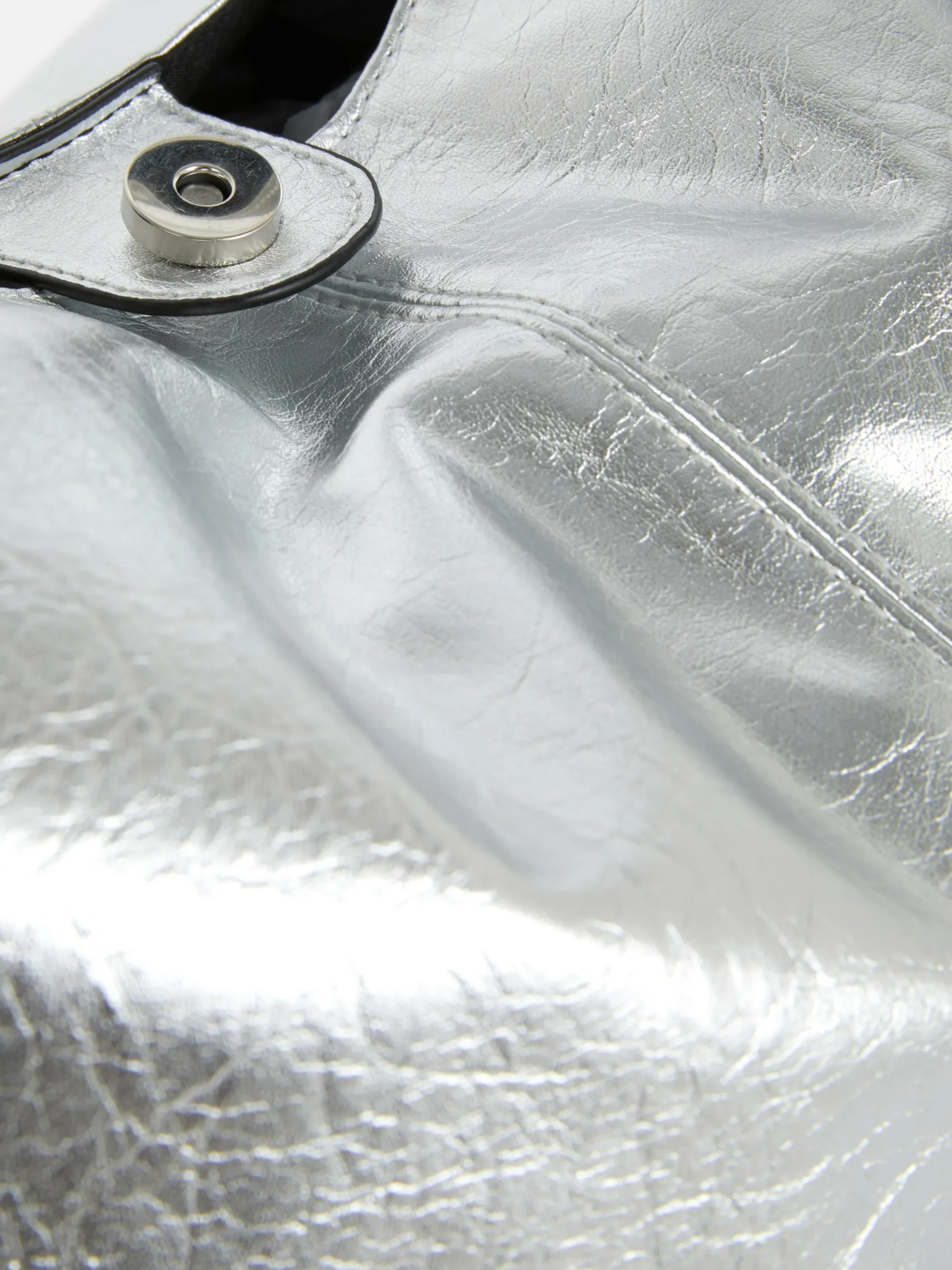 Taschen Und Portemonnaies|Primark Tragetasche Aus Kunstleder In Metallic-Optik Silber