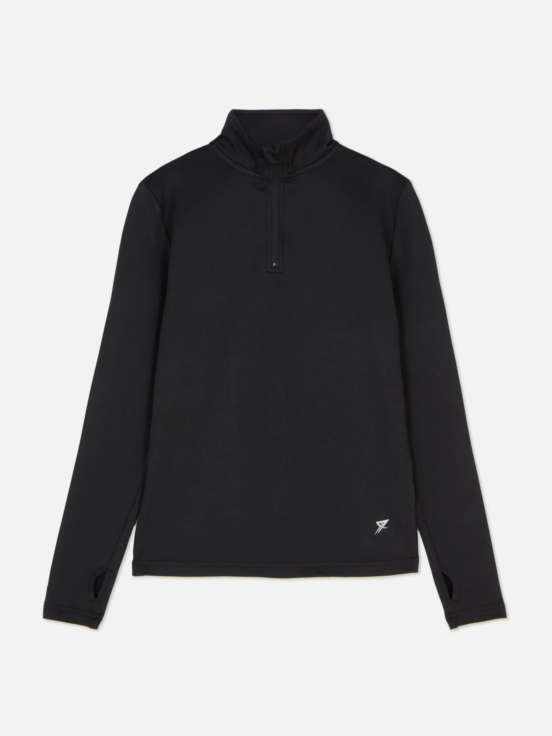 Hoodies Und Sweatshirts|Activewear|Primark Trainingstop Mit Viertelreißverschluss Und Daumenlöchern Schwarz