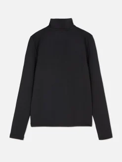 Hoodies Und Sweatshirts|Activewear|Primark Trainingstop Mit Viertelreißverschluss Und Daumenlöchern Schwarz