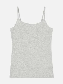 Tops Und T-Shirts|Primark Trägertop Mit Stretch Grau meliert