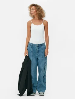 Tops Und T-Shirts|Primark Trägertop Mit Stretch Weiß