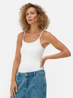 Tops Und T-Shirts|Primark Trägertop Mit Stretch Weiß