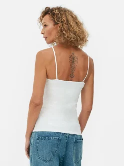 Tops Und T-Shirts|Primark Trägertop Mit Stretch Weiß