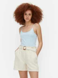 Tops Und T-Shirts|Primark Trägertop Mit Stretch Hellblau