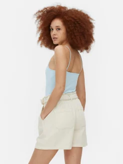 Tops Und T-Shirts|Primark Trägertop Mit Stretch Hellblau