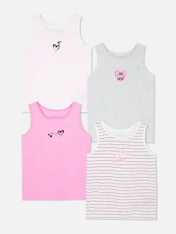 Unterwäsche|Primark Trägertops Mit Grafik, 4er-Pack Multi