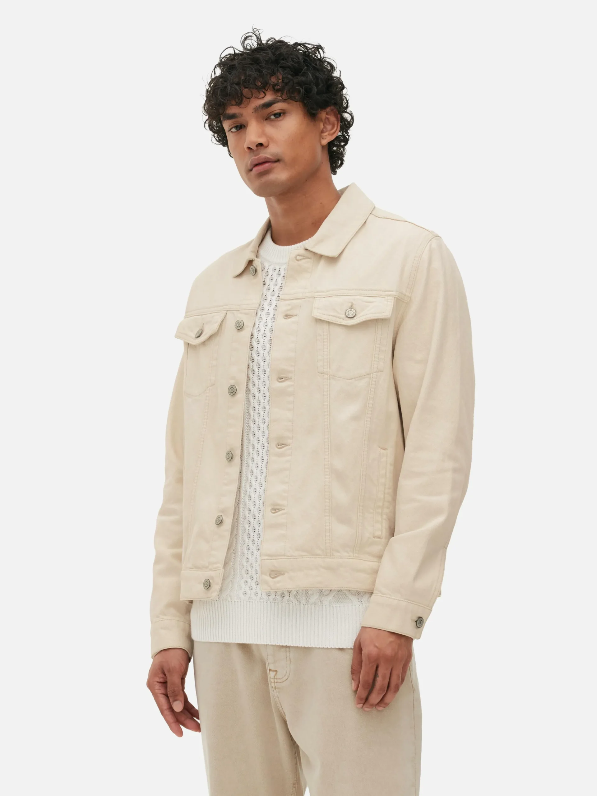 Jacken Und Mäntel|Primark Trucker-Jeansjacke Ecrufarben
