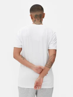 Tops Und T-Shirts|Primark T-Shirt Im Regular-Fit Mit Rundhalsausschnitt Weiß