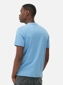 Tops Und T-Shirts|Primark T-Shirt Im Regular-Fit Mit Rundhalsausschnitt Blau