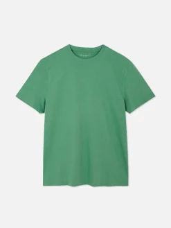 Tops Und T-Shirts|Primark T-Shirt Im Regular-Fit Mit Rundhalsausschnitt Grün