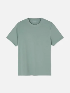 Tops Und T-Shirts|Primark T-Shirt Im Regular-Fit Mit Rundhalsausschnitt Türkis