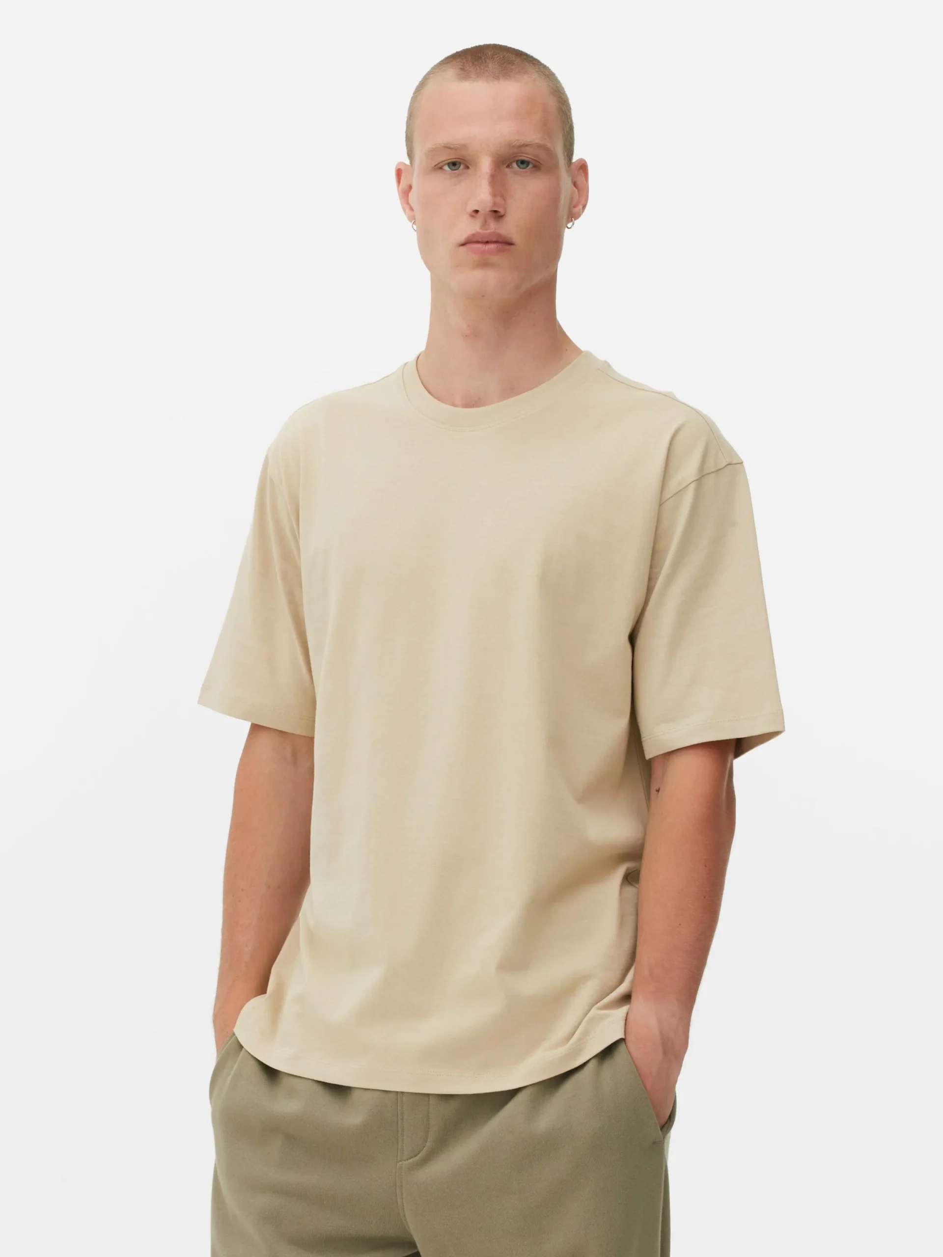 Tops Und T-Shirts|Primark T-Shirt In Lässiger Passform Steinfarben