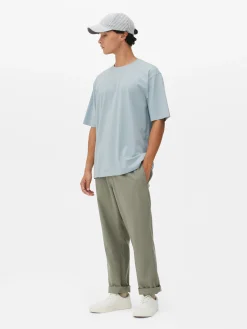 Tops Und T-Shirts|Primark T-Shirt In Lässiger Passform Hellblau