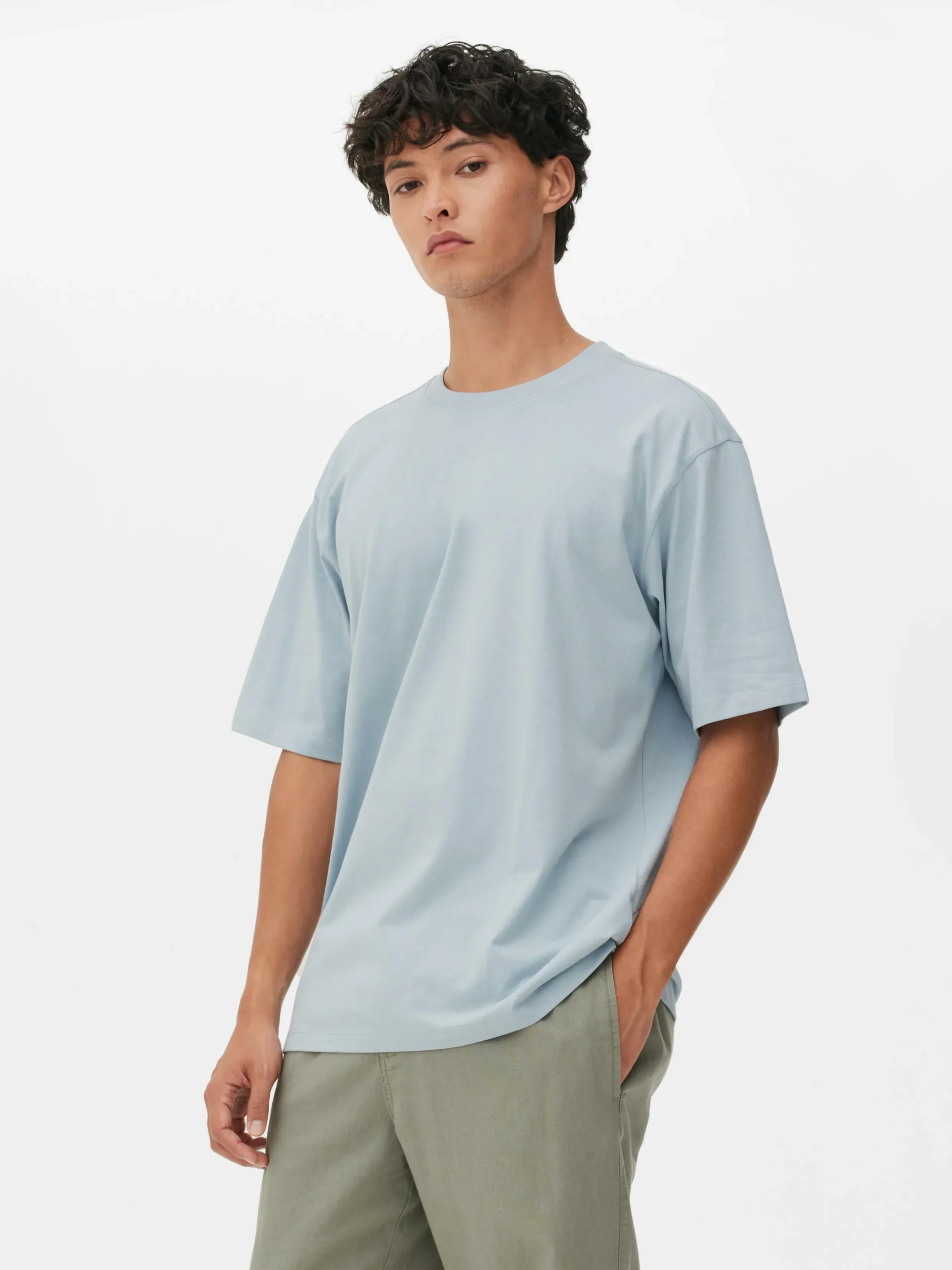 Tops Und T-Shirts|Primark T-Shirt In Lässiger Passform Hellblau