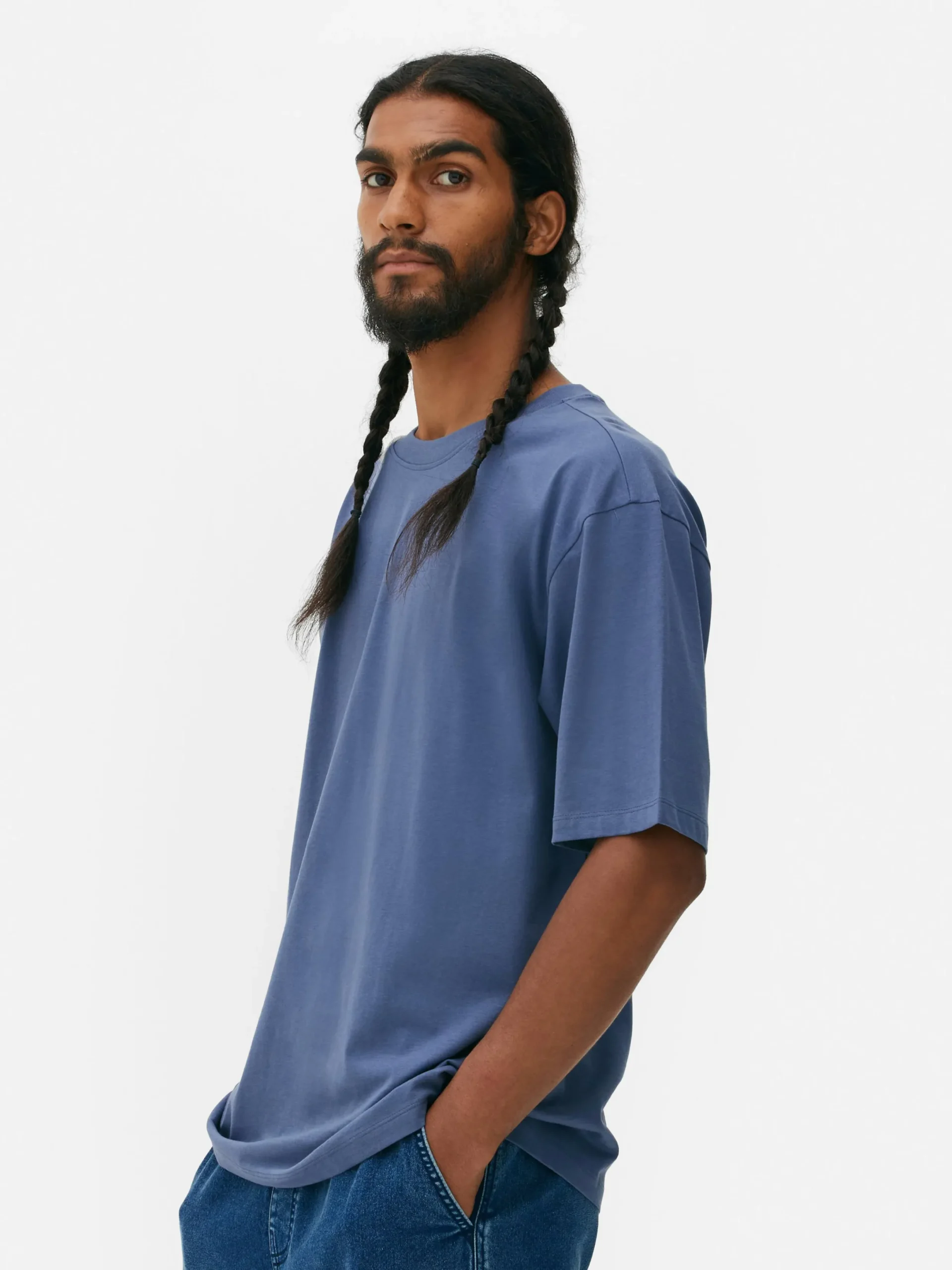 Tops Und T-Shirts|Primark T-Shirt In Lässiger Passform Blau