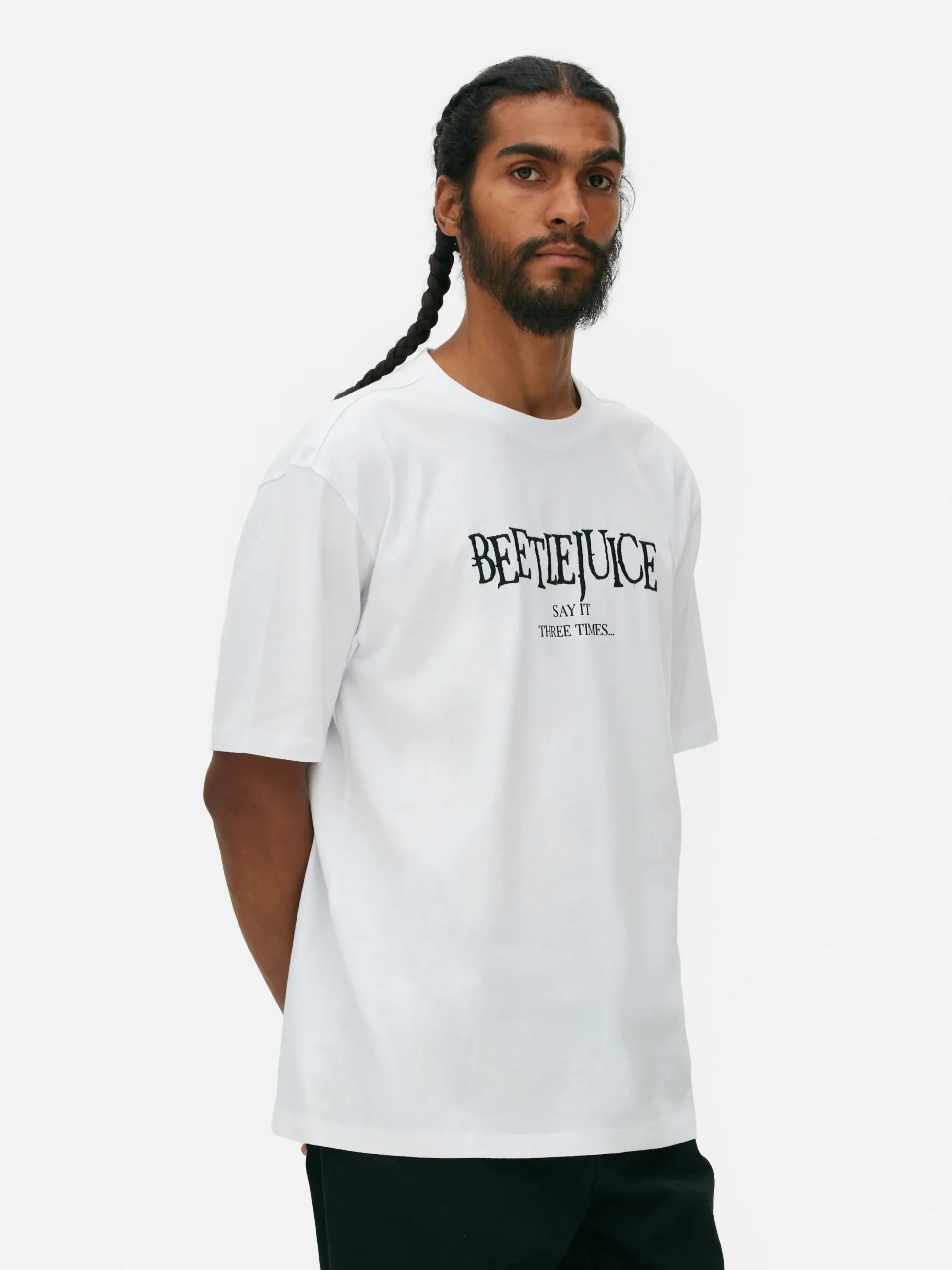 Beetlejuice|Halloween Alle|Primark T-Shirt Mit „Beetlejuice“ Motiv Weiß