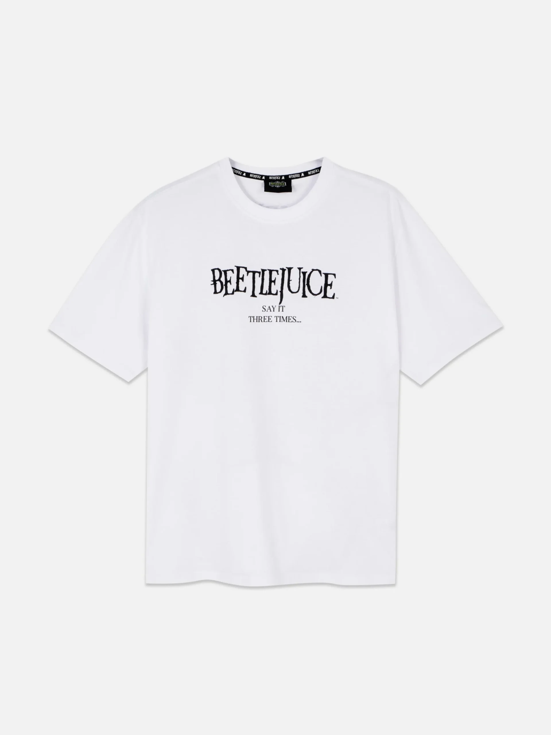 Beetlejuice|Halloween Alle|Primark T-Shirt Mit „Beetlejuice“ Motiv Weiß