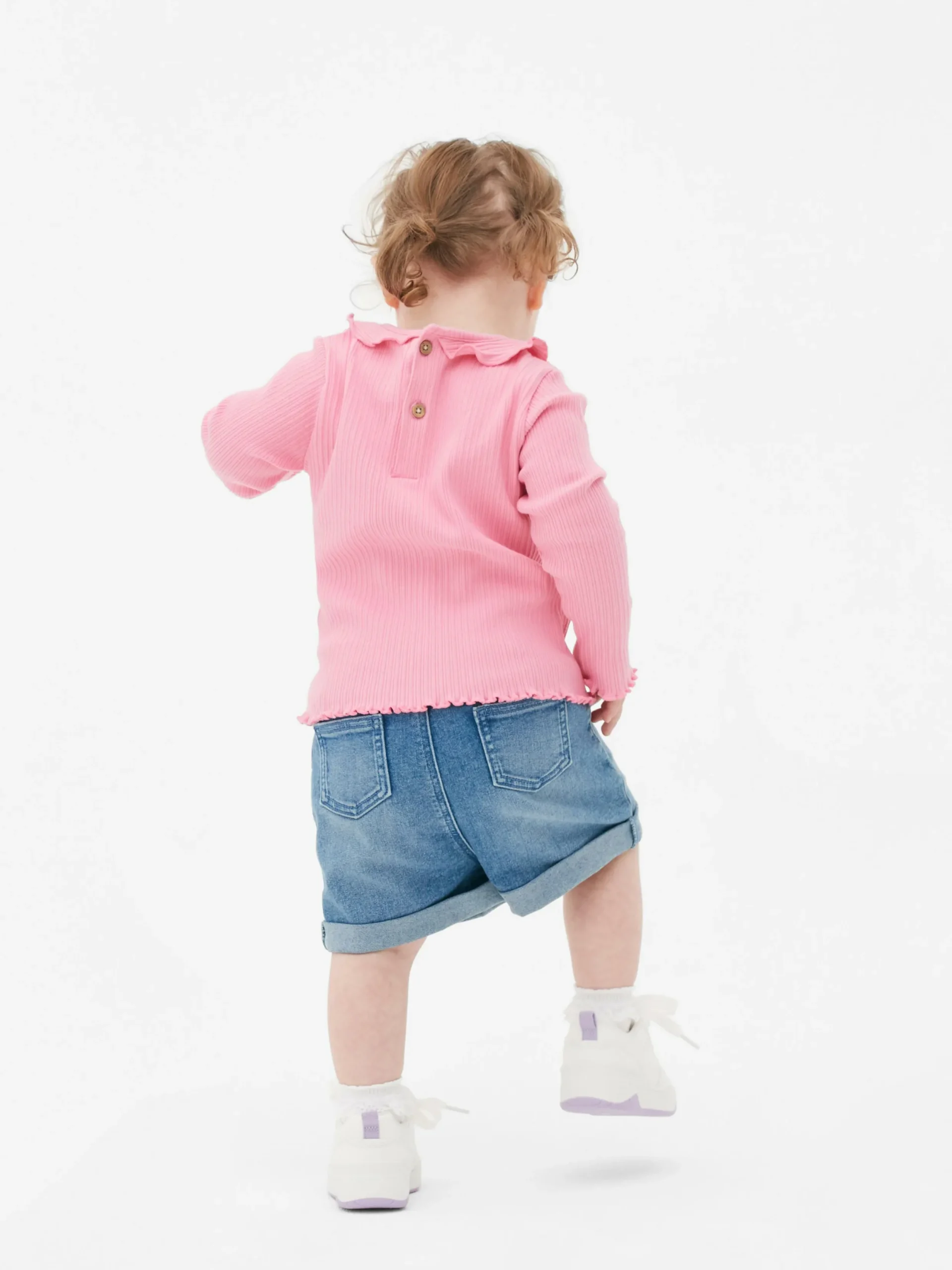 Tops Und T-Shirts|Primark T-Shirt Mit Gekräuseltem Saum Rosa