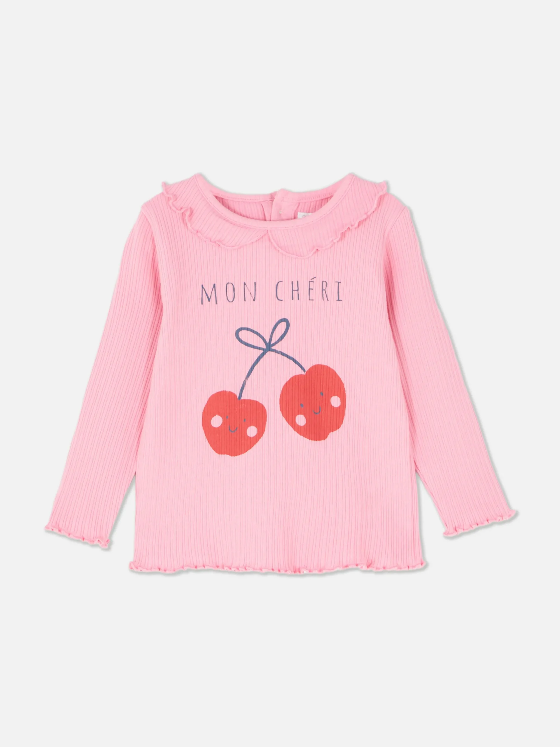 Tops Und T-Shirts|Primark T-Shirt Mit Gekräuseltem Saum Rosa