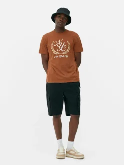 Tops Und T-Shirts|Primark T-Shirt Mit „New York City“-Motiv Dunkelorange