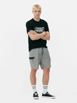 Tops Und T-Shirts|Primark T-Shirt Mit „Original“ Infill-Grafik Schwarz