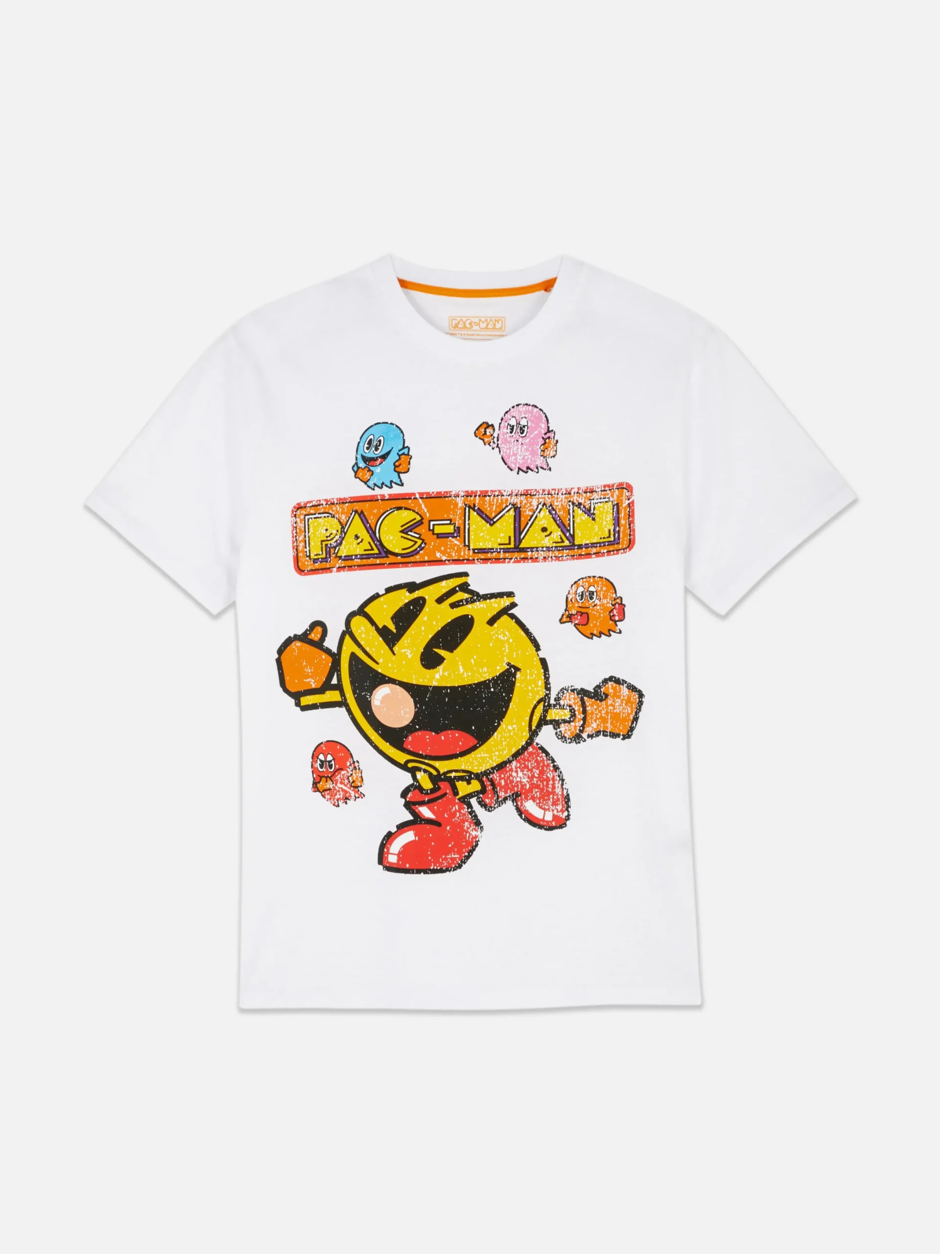 Tops Und T-Shirts|Primark T-Shirt Mit „Pac-Man“ Grafik Weiß