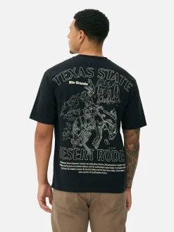 Tops Und T-Shirts|Primark T-Shirt Mit Rodeo-Print Schwarz