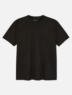 Tops Und T-Shirts|Primark T-Shirt Mit Rundhalsausschnitt In Regulärer Passform Schwarz