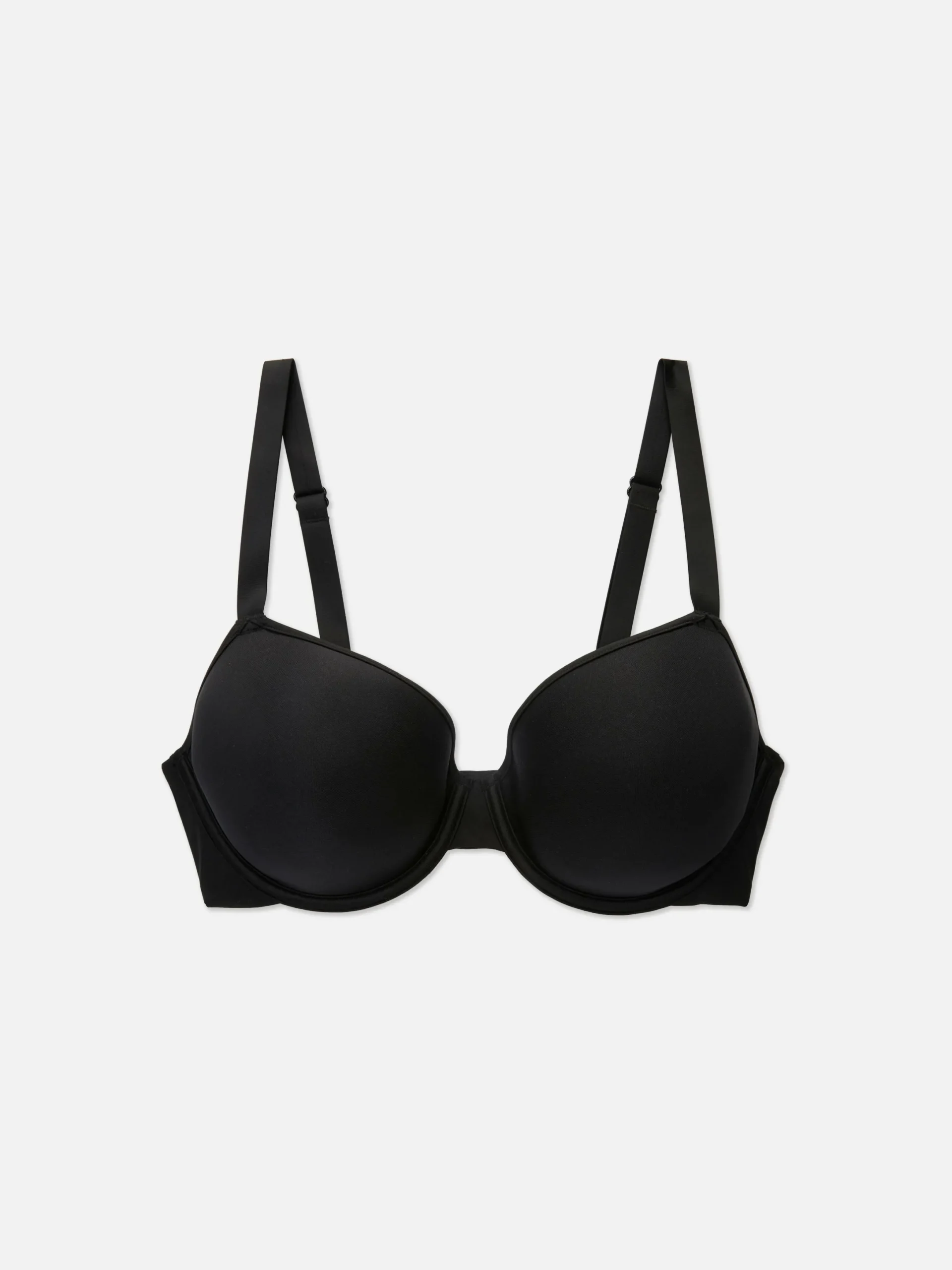 Bhs|Primark T-Shirt-BH, Körbchengröße D-G Schwarz