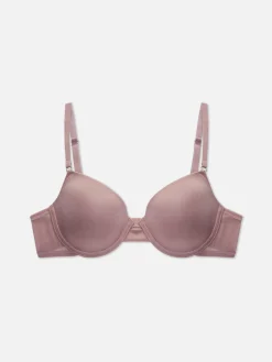 Bhs|Primark T-Shirt-BH Mit Glänzendem Finish, A-D Mokkafarben