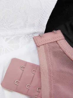 Bhs|Primark T-Shirt-BHs Mit Spitze, Größe D-G, 3er-Pack Schwarz