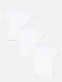 Tops Und T-Shirts|Primark T-Shirts Mit V-Ausschnitt, 3er-Pack Weiß