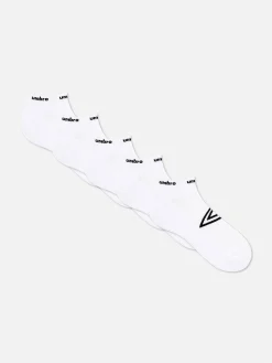 Socken|Primark „Umbro“ Sneakersocken, 5er-Pack Weiß