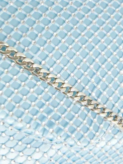 Taschen Und Portemonnaies|Primark Umhängetasche Aus Netzstoff Mit Strasssteinen Blau