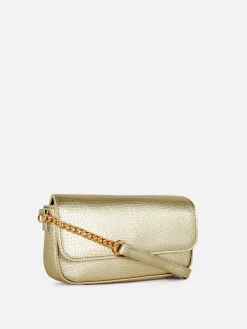 Taschen Und Portemonnaies|Primark Umhängetasche In Schlangenhautoptik Gold