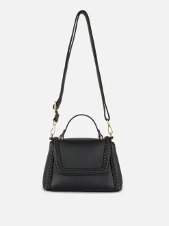 Taschen Und Portemonnaies|Primark Umhängetasche Mit Flechtdetails Schwarz