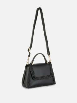 Taschen Und Portemonnaies|Primark Umhängetasche Mit Flechtdetails Schwarz