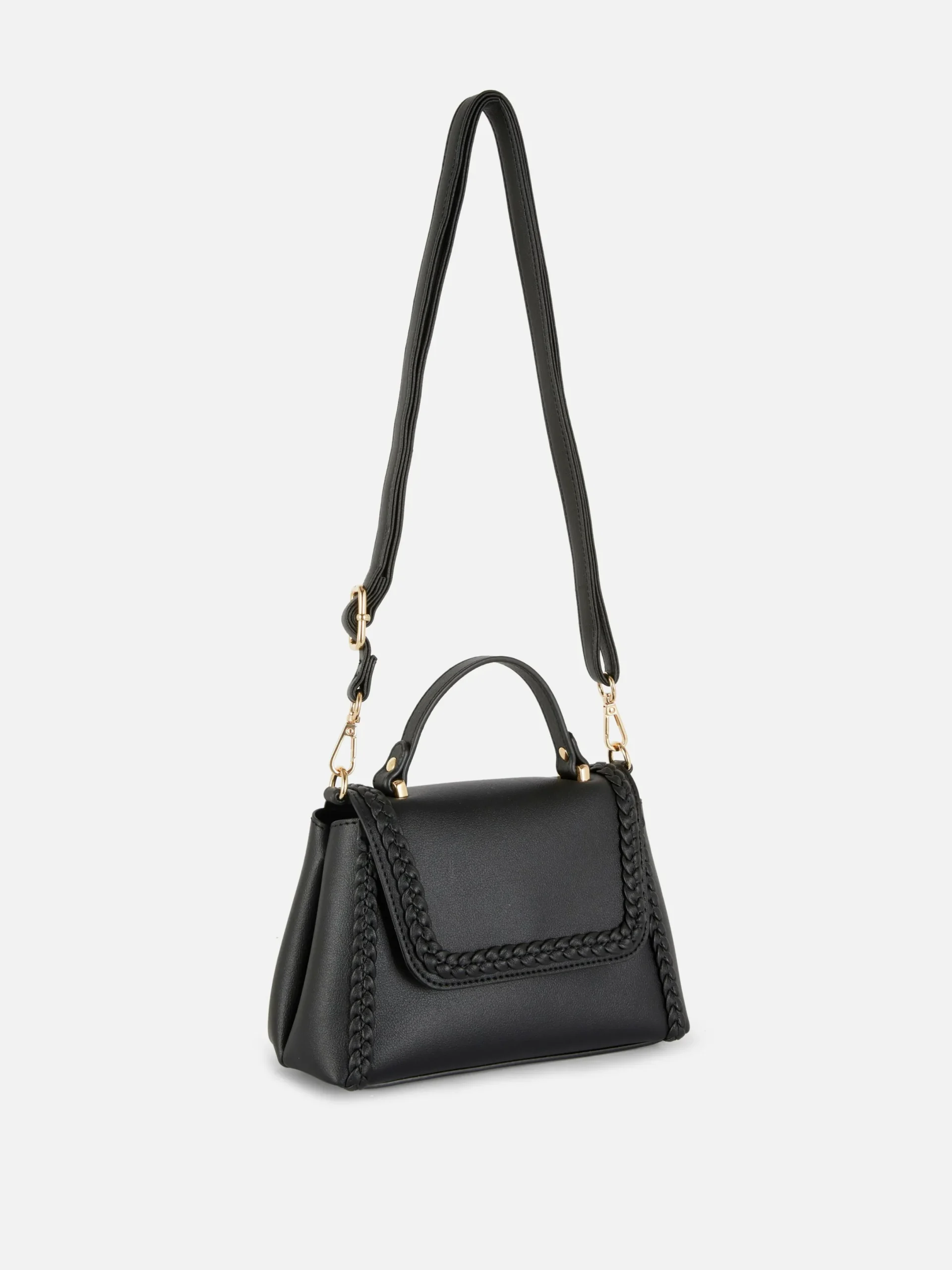 Taschen Und Portemonnaies|Primark Umhängetasche Mit Flechtdetails Schwarz
